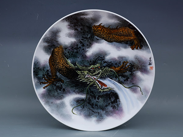 瓷画作品