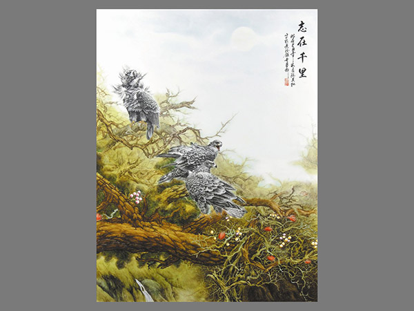 瓷画作品