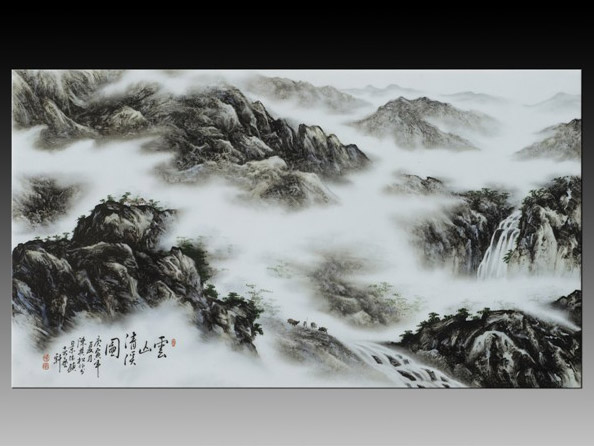 瓷画作品