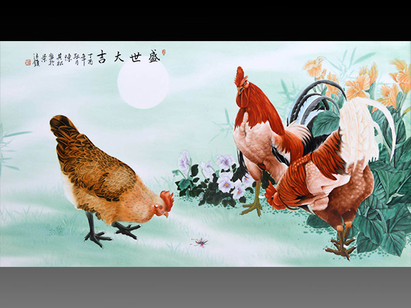 瓷画作品