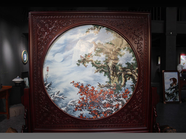 瓷画作品